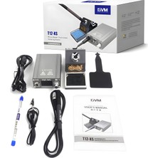 Gvm T12-XS Akıllı Dijital Havya Istasyonu 72W LCD Ekranlı Profesyonel Lehimleme Seti