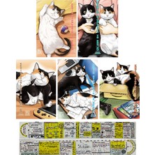 Athica Books Kedim Oyunlarım ve Ben 4-5-6-7-8. Ciltler Manga Seti + Özel Cetvel