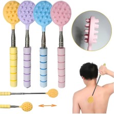 Elifeshop Teleskopik Akupresür Masaj Çubuğu Manuel Sırt Boyun Baldır Masaj Aleti & Sırt Kaşıyıcı 58 cm
