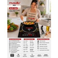 Muhtelif Musullu Msl Alp 13A 3500W Lazer Ocak Çelik Taban Uyumlu Süper Performans Çok Amaçlı Ocak