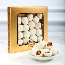 Şekerci Cafer Erol Beyaz Çikolatalı Nar Aromalı Antep Fıstıklı Lokum Altın Kutu 110G