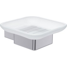 Line Bathroom Averta Sabunluk ( Buzlu Cam) Krom