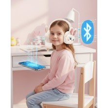Datatek Peluş Tavşan Kulaklı Bluetooth Kulaklık Kablosuz Müzik ve Tf Kart Destekli - Lisinya