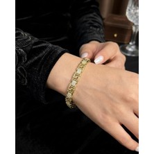 Melisa Takı & Aksesuar 14K Gold Renk Xuping Zirkon Taşlı Bileklik 19CM