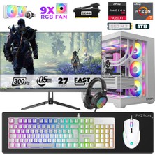Xaser Star X600 Ryzen 7 7800X3D 32GB Ram 1tb M.2 Nvme SSD 16GB RX9060XT 27" 300Hz Oyuncu Bilgisayarı