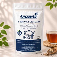 Teamix 4 Tohum Form Çayı Kinoa Chia Teff Grecka Bitkisel Karışımlı Çay 20 Süzen
