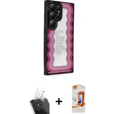 Marsilyan™- Galaxy S24 Ultra Kılıf Odak Klasik Serisi - Siyah Autokit 5in1 Fiber Polymer Nano Ekran Koruyucu + Kamera Lens Koruma Cam - Sf