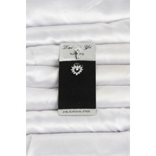 MiraLive 316L Cerrahi Çelik Kalp Model Göbek Piercing