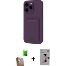 Marsilyan™- iPhone 16 Pro Kılıf Vadi Çizgi Prime - Siyah Bilvis 3D Mat Cam Ekran Koruyucu + Raze Metal Kamera Lens - Cltm