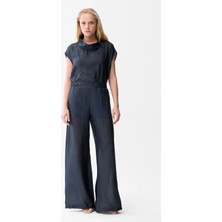 Love My Body Beli Lastikli Pantolon Lacivert 153LO071000