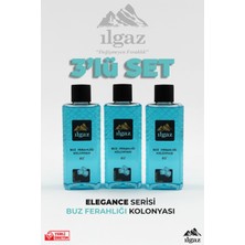 Ilgaz Buz Ferahlığı Kolonyası 3'lü Set 80 Derece 400 ml | Elegance Series