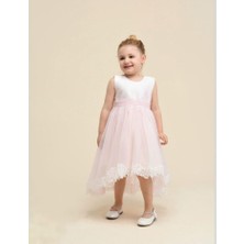 Ugly Duck 01-05 Yaş Kız Bebek Pudra Renk Kuyruklu Abiye Elbise