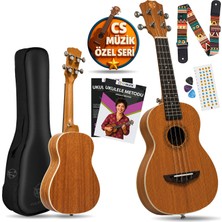 Fourtune Sydra UKC-23M Concert Ukulele Maun Ağacı Profesyonel Ukulele Seti