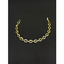 Melisa Takı & Aksesuar 14K Gold Renk Xuping Zirkon Taşlı Bileklik 18+2 cm
