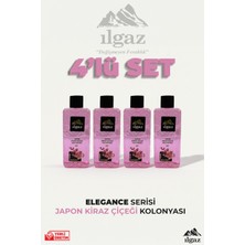 Ilgaz Japon Kiraz Çiçeği Kolonyası 4'lü Set 80 Derece 400 ml | Elegance Series