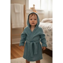 Petite Étoile 4 Katlı Müslin Bebek Bornoz % 100 Pamuk