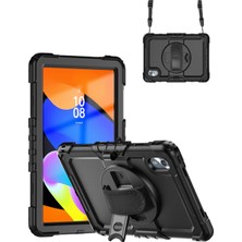 TekNetStore Lenovo Tab M11 / K11 11 Inç Tablet Uyumlu Kılıf Askılı Standlı Defender Yüksek Koruma Zırh Kapak