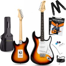 Fourtune Atlas EG-1000SB Gül Klavye Strat Kasa Sss Sunburst Elektro Gitar Seti