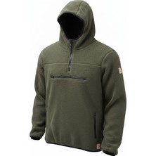 Superfly Kapüşonlu Yarım Fermuar Erkek Polar Sweatshirt SPF101222211632