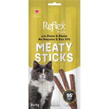 Reflex Kedi Ödül Çubuğu 15 gr Av Hayvanlı ve Kaz Etli Stick Formda Yetişkin Kedi İçin