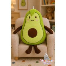 Vagon Toys Sevimli Avokado Peluş Yastık & Uyku Arkadaşı Yastık & Oyuncak Yastık & Hediyelik Yastık 35 cm