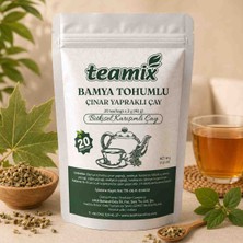 Teamix Bamya Tohumlu Çınar Yapraklı Bitkisel Karışımlı 20 Süzen Doypack Ambalaj