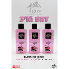 Ilgaz Japon Kiraz Çiçeği Kolonyası 3'lü Set 80 Derece 400 ml | Elegance Series