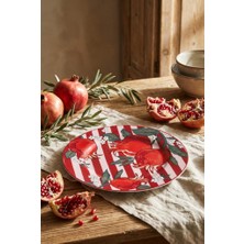 Acar Nuances Porselen Tekli Pasta Tabak 20CM