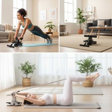 Hangora® 4 Direnç Bantlı Mekik Çekme Spor Aleti - Karın, Kol ve Tüm Vücut Için Evde Egzersiz Aleti