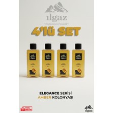 Ilgaz Amber Kolonyası 4'lü Set 80 Derece 400 ml | Elegance Series