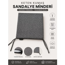 Colormix Iç ve Dış Mekan Uyumlu Keten Kumaş Sandalye Minderi