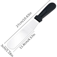 Senson Paslanmaz Çelik L Tipi Pastacı Spatulası – Krema Düzeltme ve Pasta Şekillendirme Bıçağı