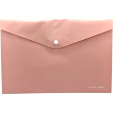 Limmy Pastel Pembe Desenli Çıt Çıtlı Zarf Dosya - 1 Adet