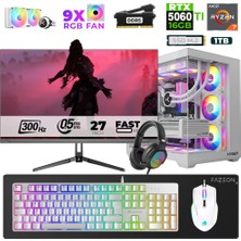 Xaser Star X560 Ryzen 7 7800X3D 32GB Ram 1tb M.2 Nvme SSD 16GB RTX5060TI 27" 300Hz Oyuncu Bilgisayarı