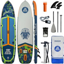 Tourus TS-AB01 Fishing Şişme Sup Board 350X92X15 cm – Büyük Boy Balıkçı Paddle Board, Olta Aparatlı Şişme Stand Up Paddle Board