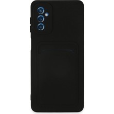 Senson Samsung Galaxy M52 5g Kılıf Kelvin Kartvizitli Silikon - Siyah