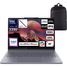 Lenovo Ideapad 5 14IAL10 Ultra 5-225U 16-Gbddr5 512 Gbssd Intel Graphics 14" Wuxga Ikisi Bir Arada Freedos + Hmf Sırt Çantası 83KR000FTRHMF2