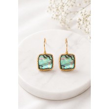New Obsessions Abalone Doğaltaş Kadın Küpe