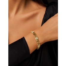 Melisa Takı & Aksesuar 14K Gold Renk Xuping Zirkon Taşlı Bileklik 19CM