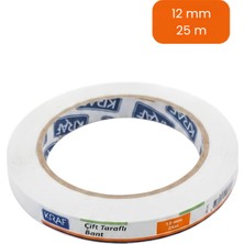 Kraf Çift Taraflı Bant 12MM x 25M 2512G
