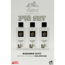 Ilgaz Beyaz Zambak Kolonyası 3'lü Set 80 Derece 400 ml | Elegance Series