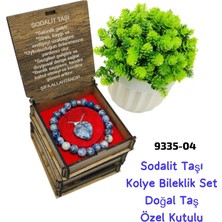Sedef 9335 Akik Taşı Kolye Bileklik Set