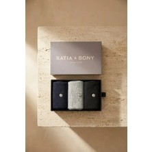 Bony Socks Erkek 3'lü Gri Premium Kutulu Zımbalı Soket Çorap
