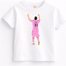 Rabona Fashion Messi Goat 10 Vintage Tee Çocuk Tişört'ü