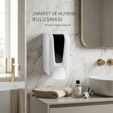 Dora Duvara Monte Gagalı Sıvı Sabun Dispenseri – 900 ml (Siyah / Beyaz Seçenekli)