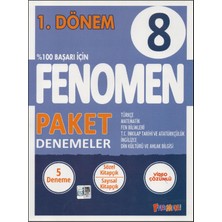 Fenomen Yayıncılık Fenomen 8.sınıf 1.dönem Paket Deneme 2024 Basım