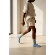 Bony Socks Weekdays Yazılı Koyu Mavi Çocuk Soket Çorap
