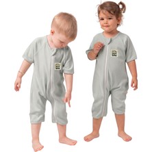 Sare Baby Yazlık Uyku Tulumu Dizaltı Boy 0.2 Tog Bebek Uyku Tulumu %100 Doğal Pamuk Oeko-Tex Sertifikalı Kumaş Yeşil