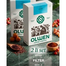 Olwen Coffee Öğütülmüş ve Demlemeye Hazır Filtre Kahve - 250 gr 2'li Set Base 2 ( Çikolata, Karamel, Yoğun )