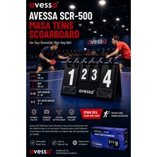 Avessa SCR-500 Masa Tenisi Scoreboard - Hızlı ve Kolay Skor Takibi - Profesyonel Görünüm
